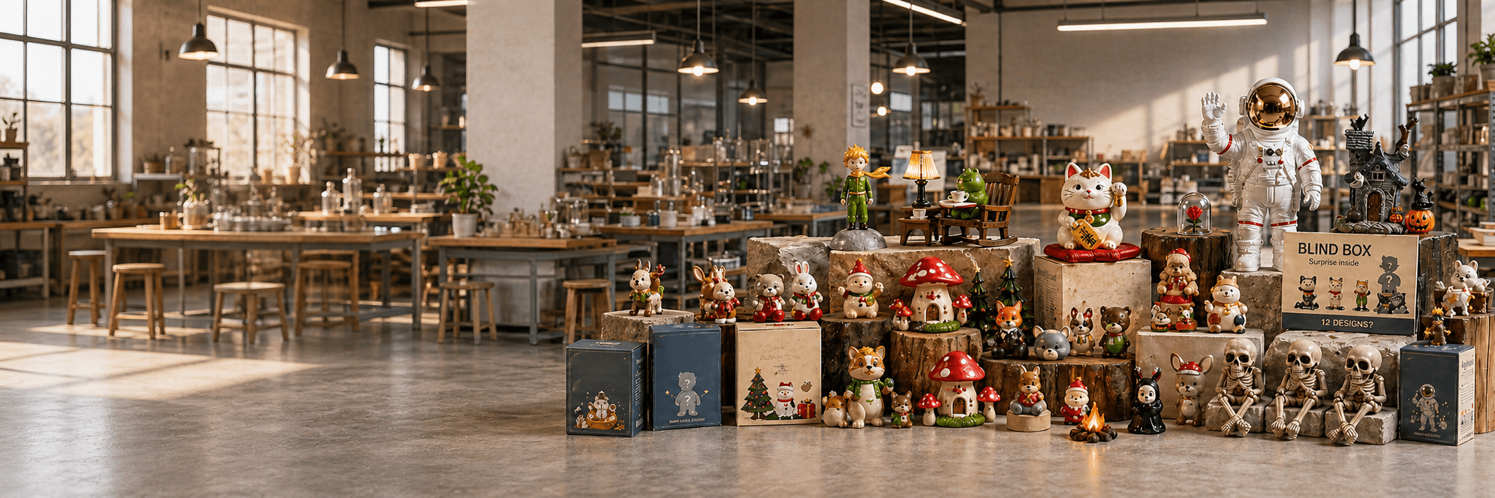 Kelikuli Resin Toy Showroom — custom resin figurines and collectibles display