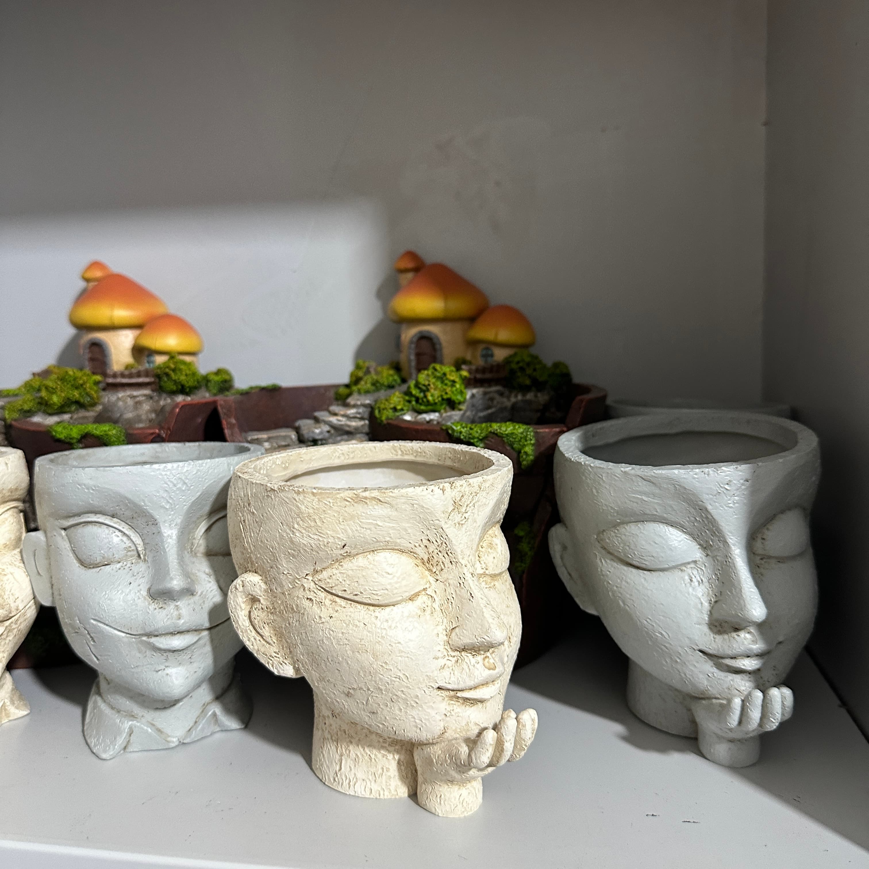 Custom Resin Face Planters Creative Succulent Flower Pots