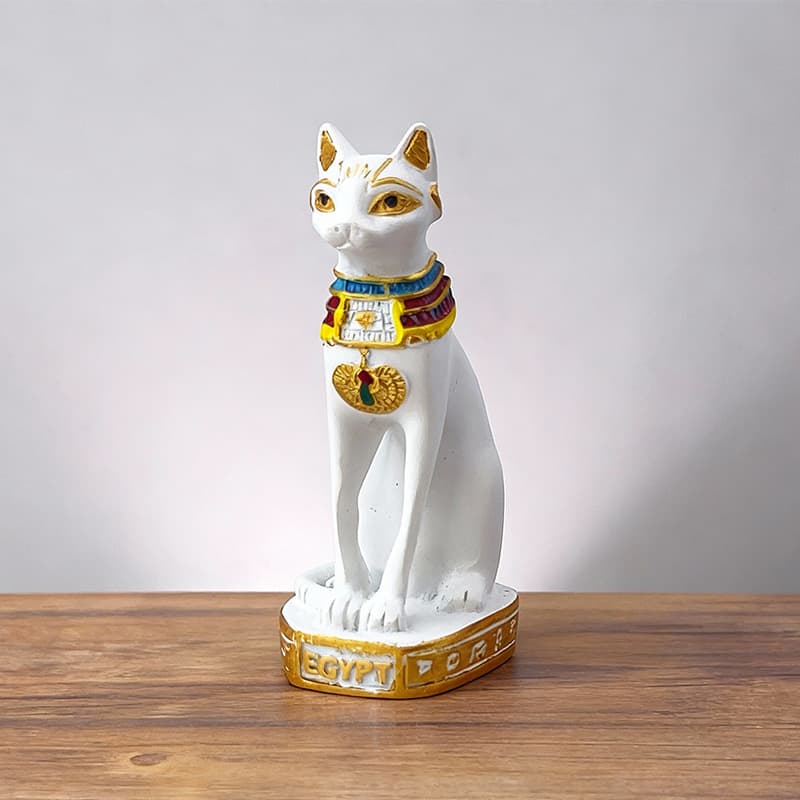 Custom Resin Ancient Egyptian Bastet Cat Goddess Statue Exotic Home Decor — image 3
