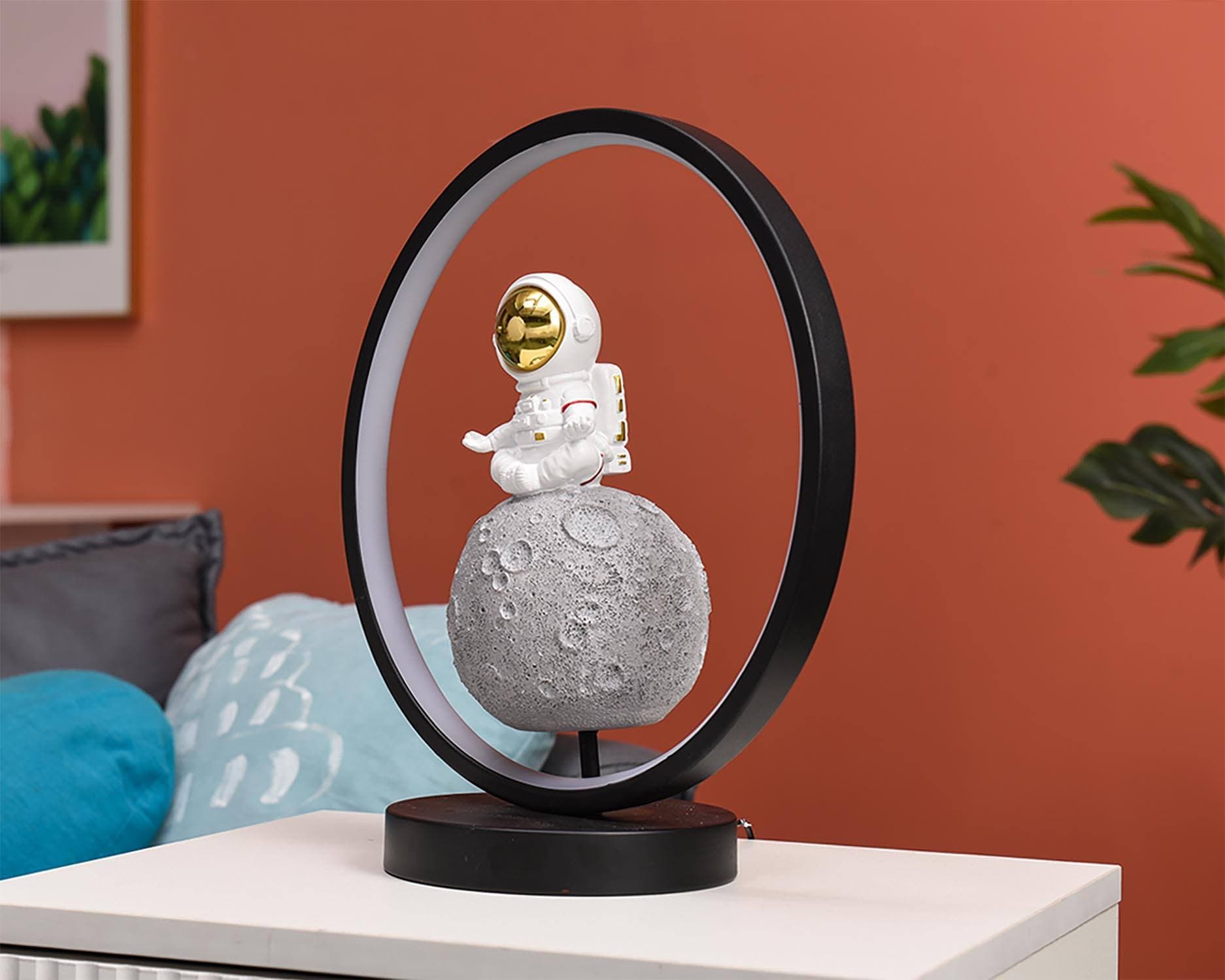 USB Plug Led Decoration Kids Room Lights Yoga Meditation Bedroom Resin Astronaut Statue Modern Table Night Lamps Home Decor — image 3