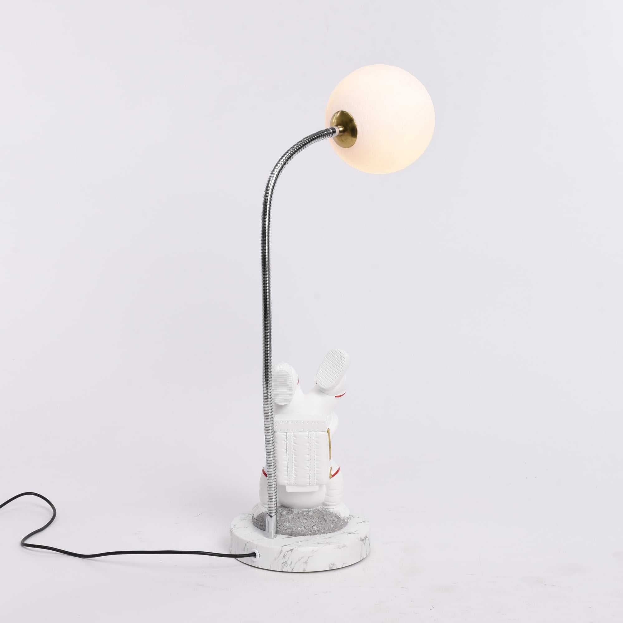 Home Decor Spaceman Resin Statue Desk Lamp Bedroom Accessories Office Room Furniture Astronaut Night Light — image 5