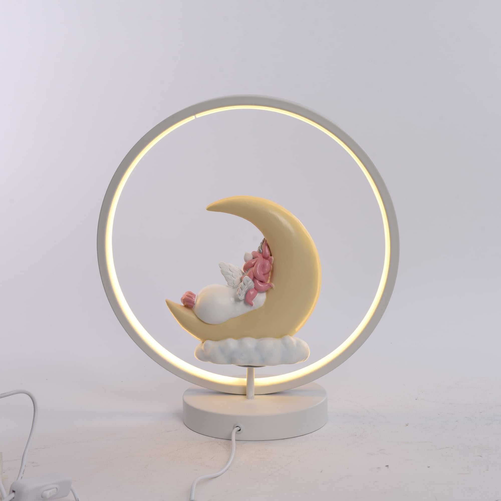 Cute Unicorn Resin Animal Resin Statue Night Light USB Powered Table Lamp Bedroom Decor Gift for Kid — image 4