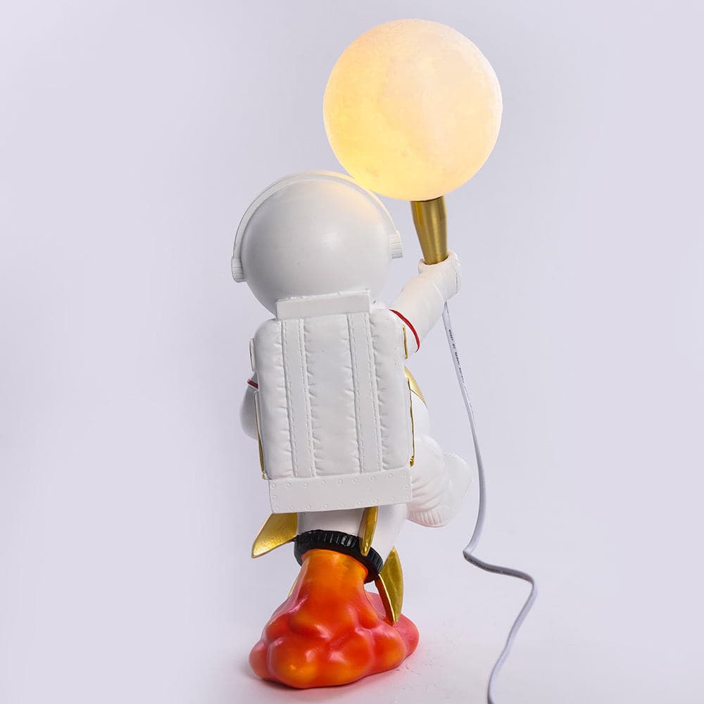 Bedroom LED Nightstand Table Lamp Space Buddy Light Astronaut Statue with USB Plug Idea Gifts for Birthday — image 4