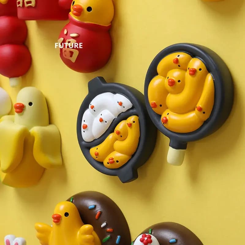 New Style 65mm Handmade 3D Magnetic Resin Fridge Magnets, Suitable for DIY Decoration — image 2