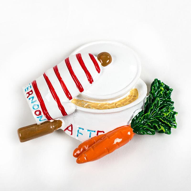 Creative Cartoon Afternoon Tea Food 3D Resin Magnetic Sticker Medium Sheet Size for Foreign Trade Fridge Magnets — image 6