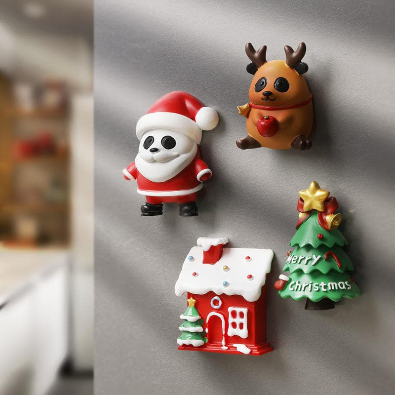 Three-dimensional Resin Magnetic Stickers DIY Creative Christmas Gift Art Deco Design Style Entire Set — image 5