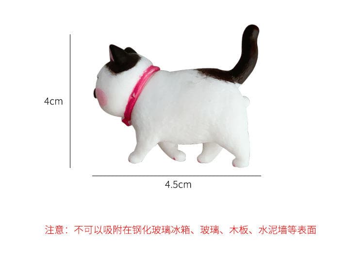 Wholesale Creative 3D Cartoon Cat Refrigerator Magnets Office and Home Decor Fridge Sticker Figurines Resin Gift Anime Figure — image 3