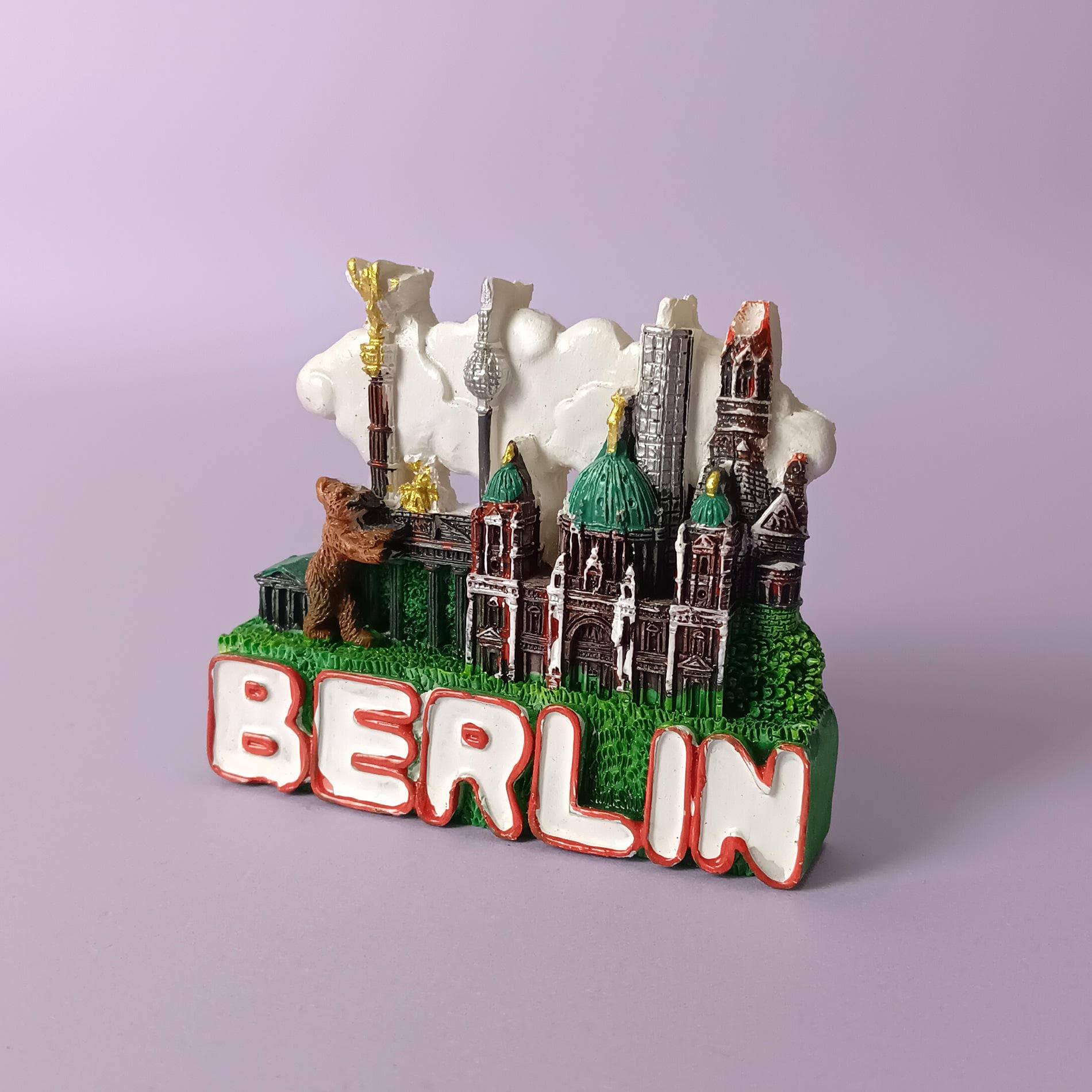 Manufacturer Custom German Berlin Cultural Fridge Magnet 3D Resin Magnet Creative Gift City Promotional Tourism Souvenir Gifts — image 3