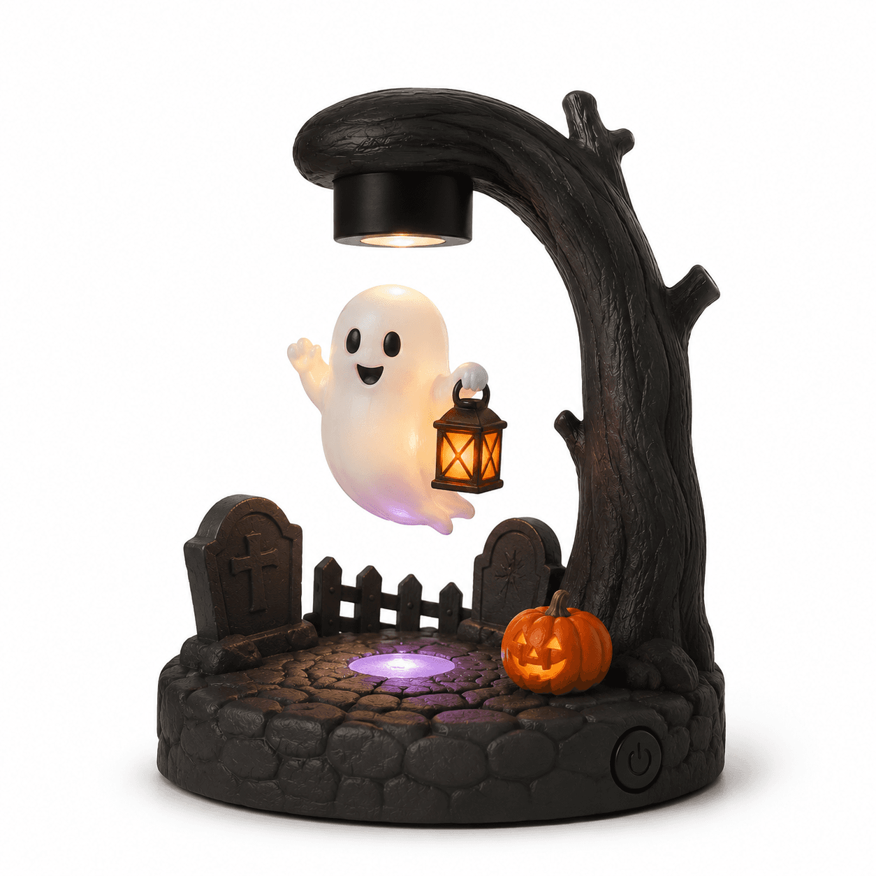 Kelikuli Magnetic Levitation Halloween Lighted Figure - Spooky Cute Resin Lamp