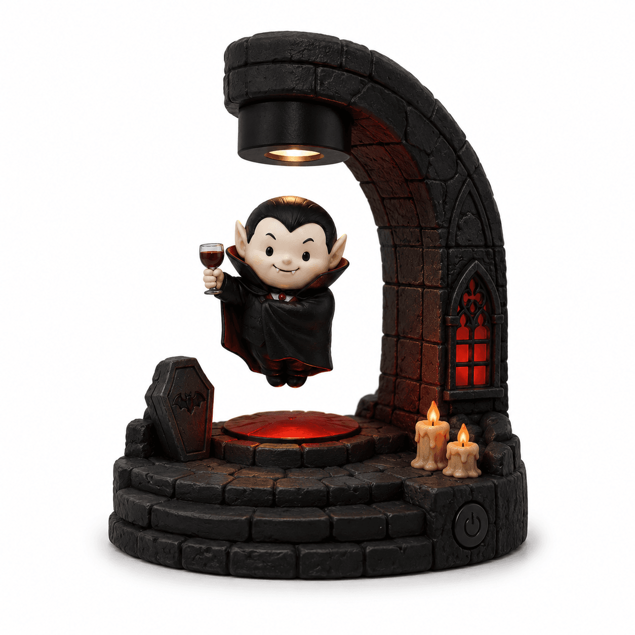 Kelikuli Magnetic Levitation Halloween Lighted Figure - Spooky Cute Resin Lamp — image 3
