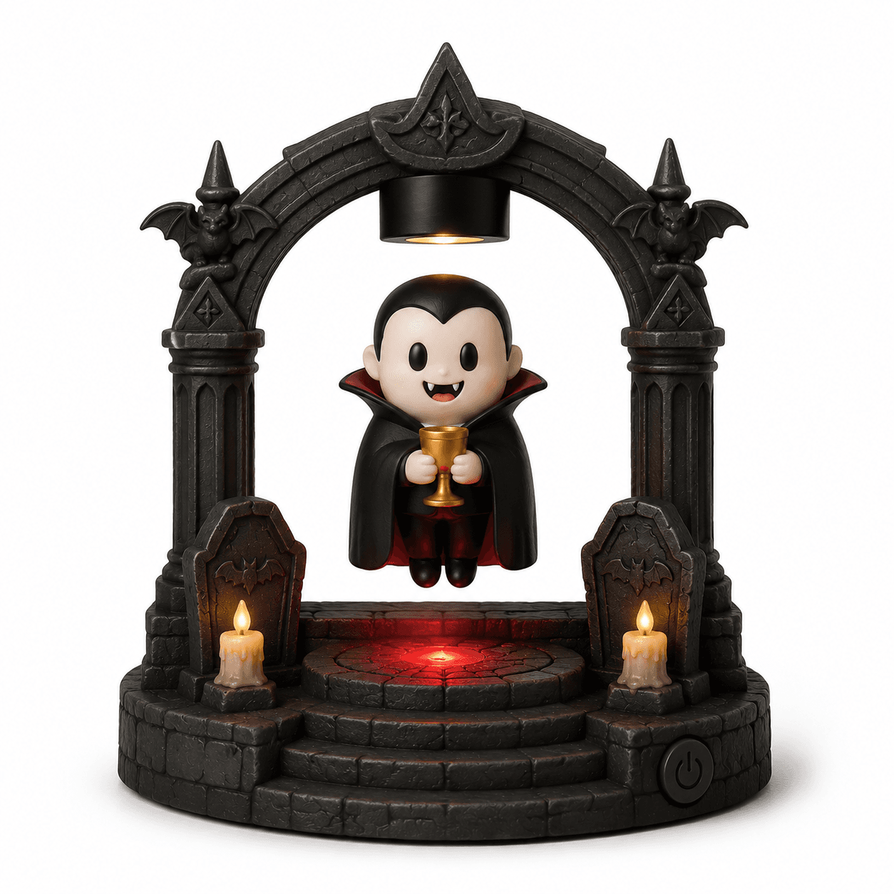 Kelikuli Magnetic Levitation Halloween Lighted Figure - Spooky Cute Resin Lamp — image 10