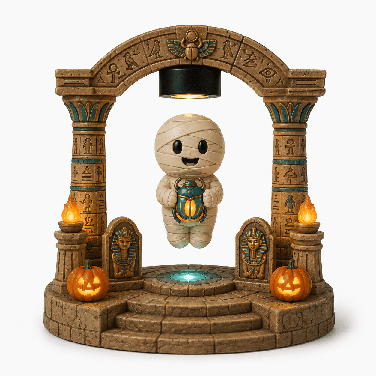 Kelikuli Magnetic Levitation Halloween Lighted Figure - Spooky Cute Resin Lamp — image 12
