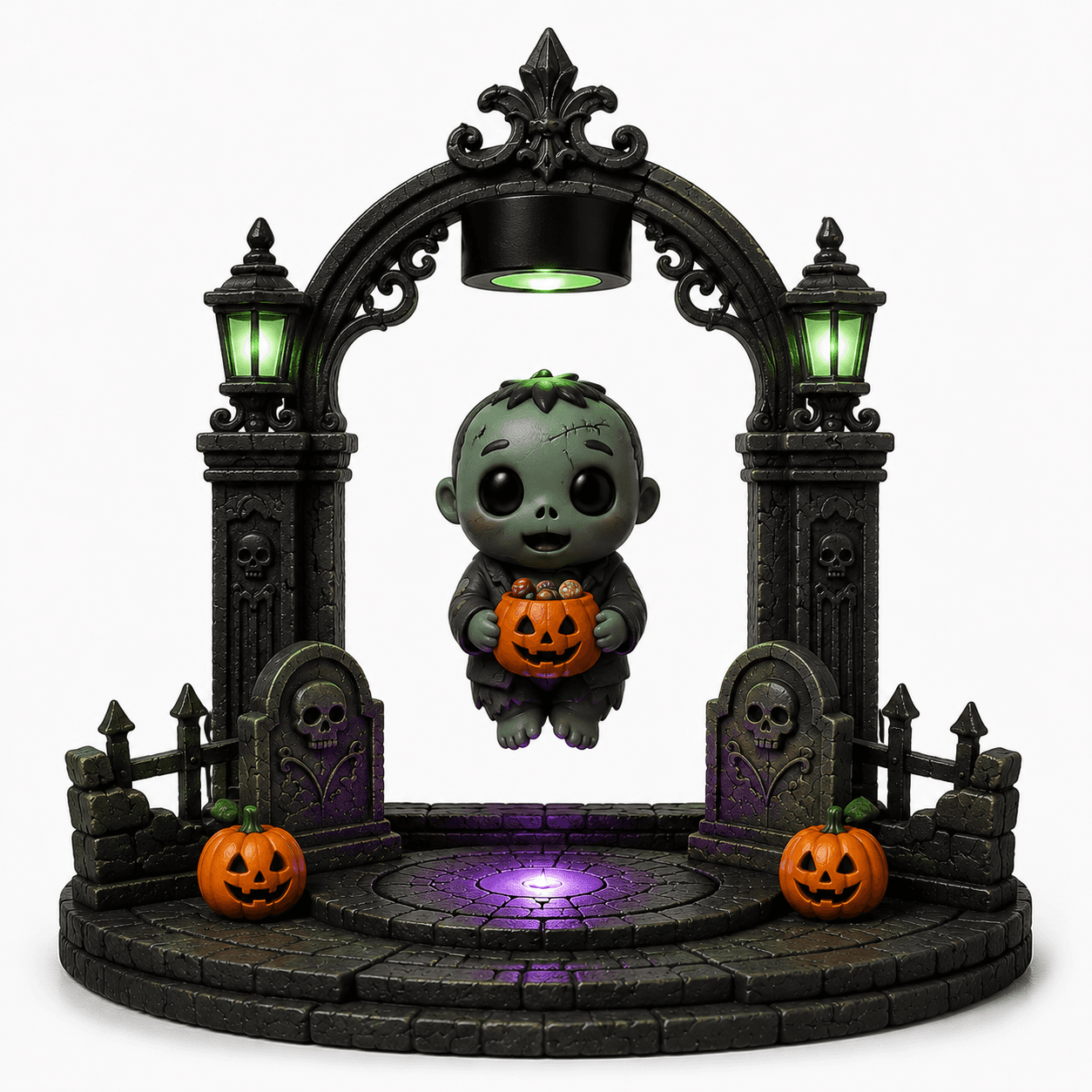 Kelikuli Magnetic Levitation Halloween Lighted Figure - Spooky Cute Resin Lamp — image 14