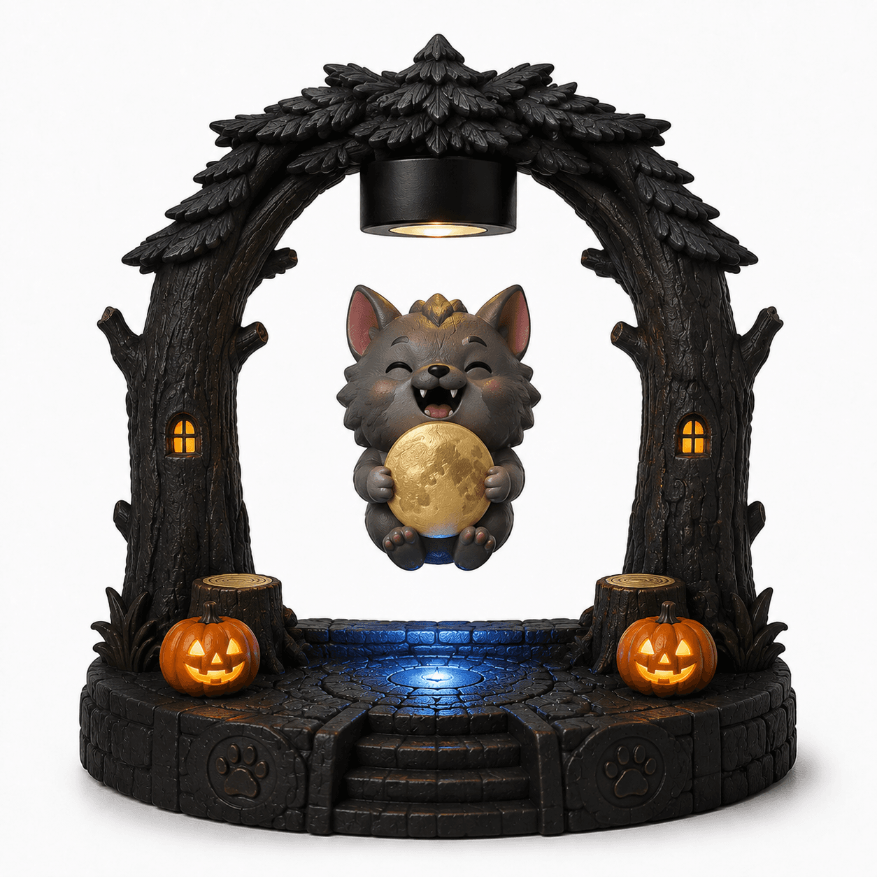 Kelikuli Magnetic Levitation Halloween Lighted Figure - Spooky Cute Resin Lamp — image 15