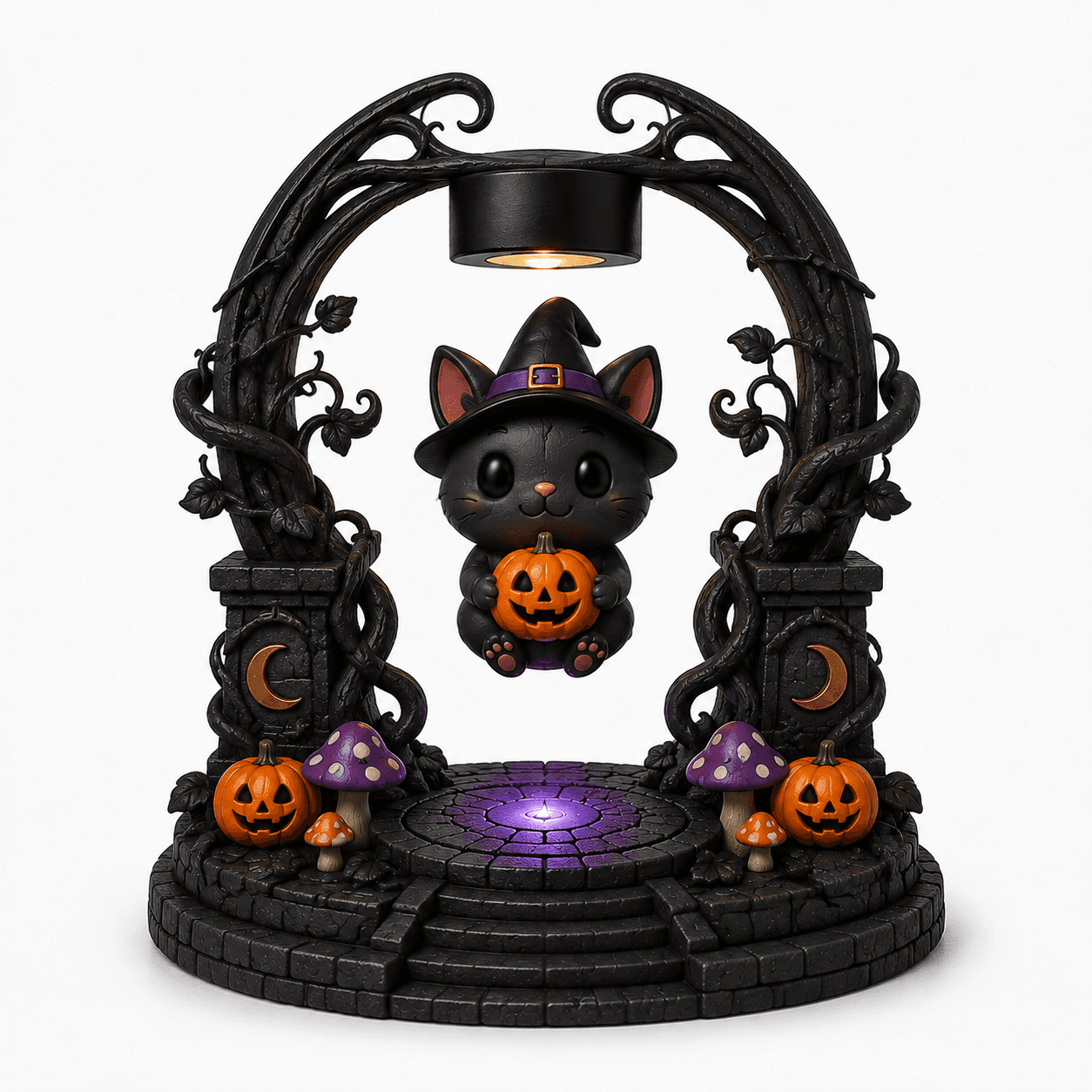 Kelikuli Magnetic Levitation Halloween Lighted Figure - Spooky Cute Resin Lamp — image 16