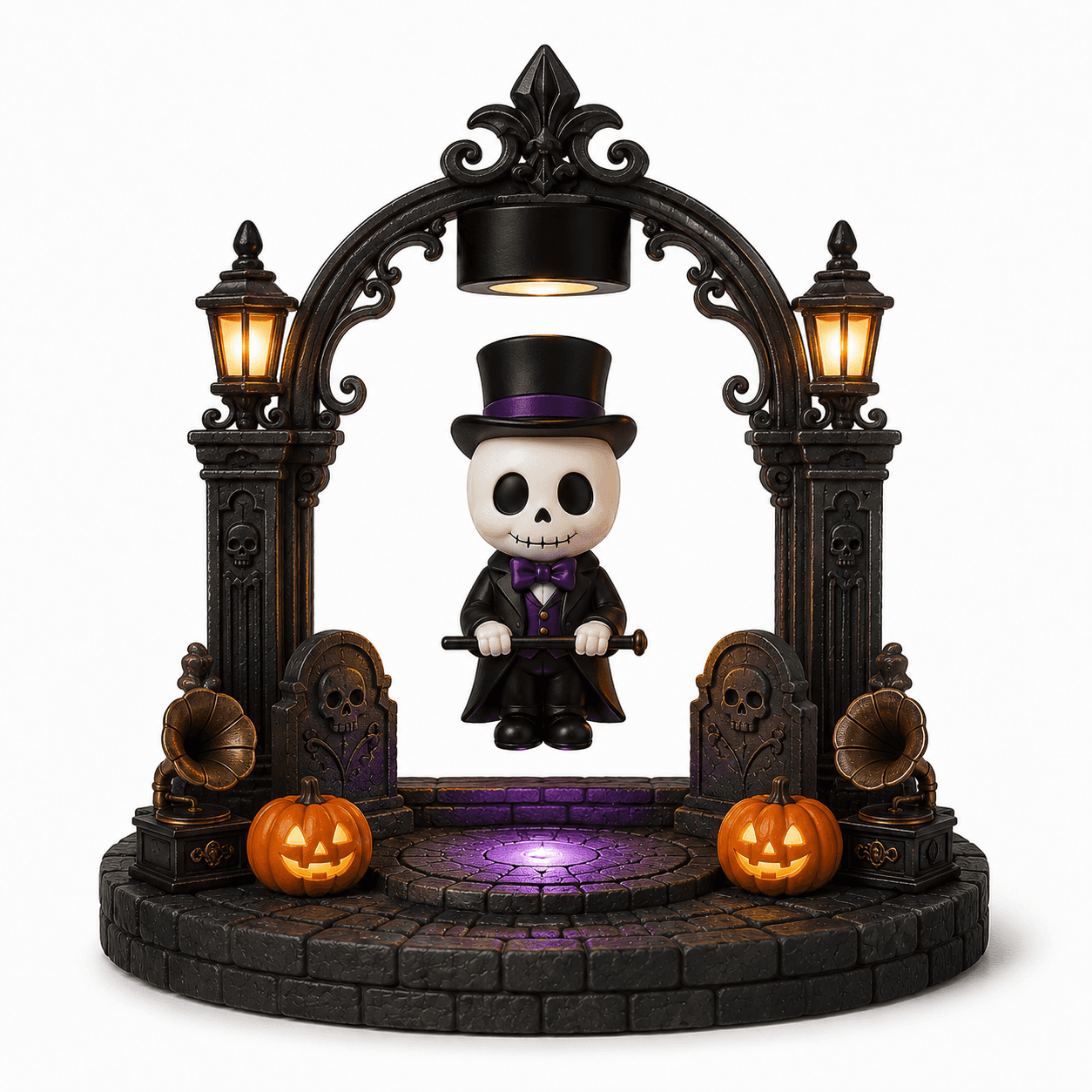 Kelikuli Magnetic Levitation Halloween Lighted Figure - Spooky Cute Resin Lamp — image 19