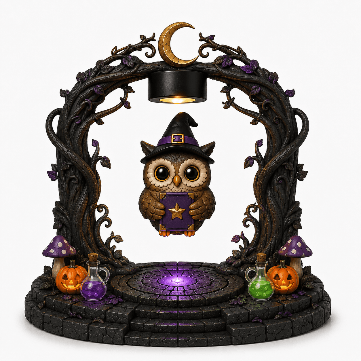 Kelikuli Magnetic Levitation Halloween Lighted Figure - Spooky Cute Resin Lamp — image 21