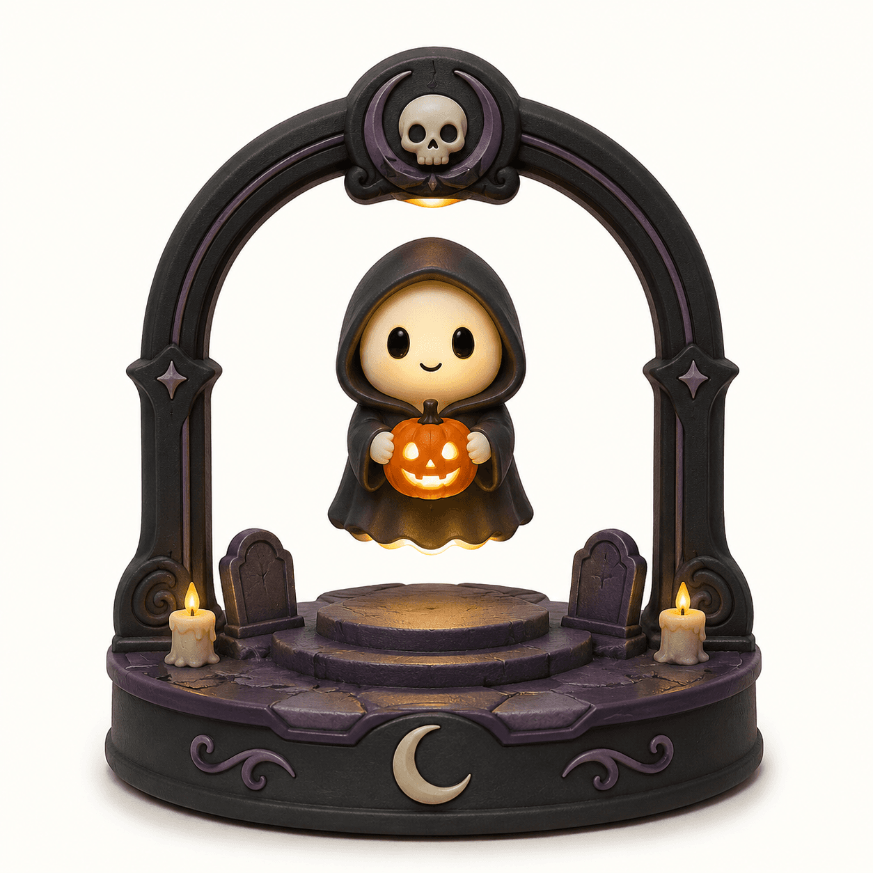 Kelikuli Magnetic Levitation Halloween Lighted Figure - Spooky Cute Resin Lamp — image 26