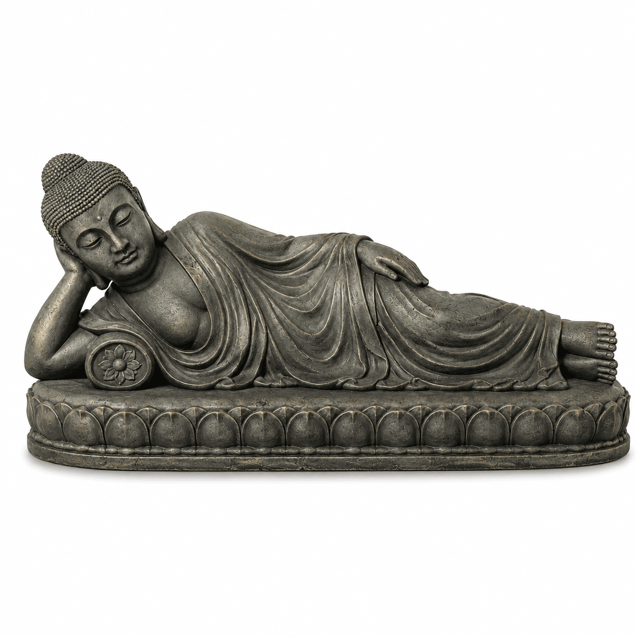 Kelikuli Zen Buddha Statue Incense Burner & Mini Sand Garden Decor — image 3