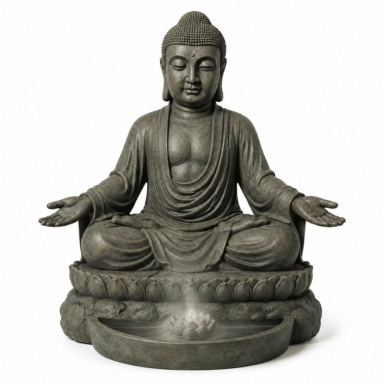 Kelikuli Zen Buddha Statue Incense Burner & Mini Sand Garden Decor — image 6