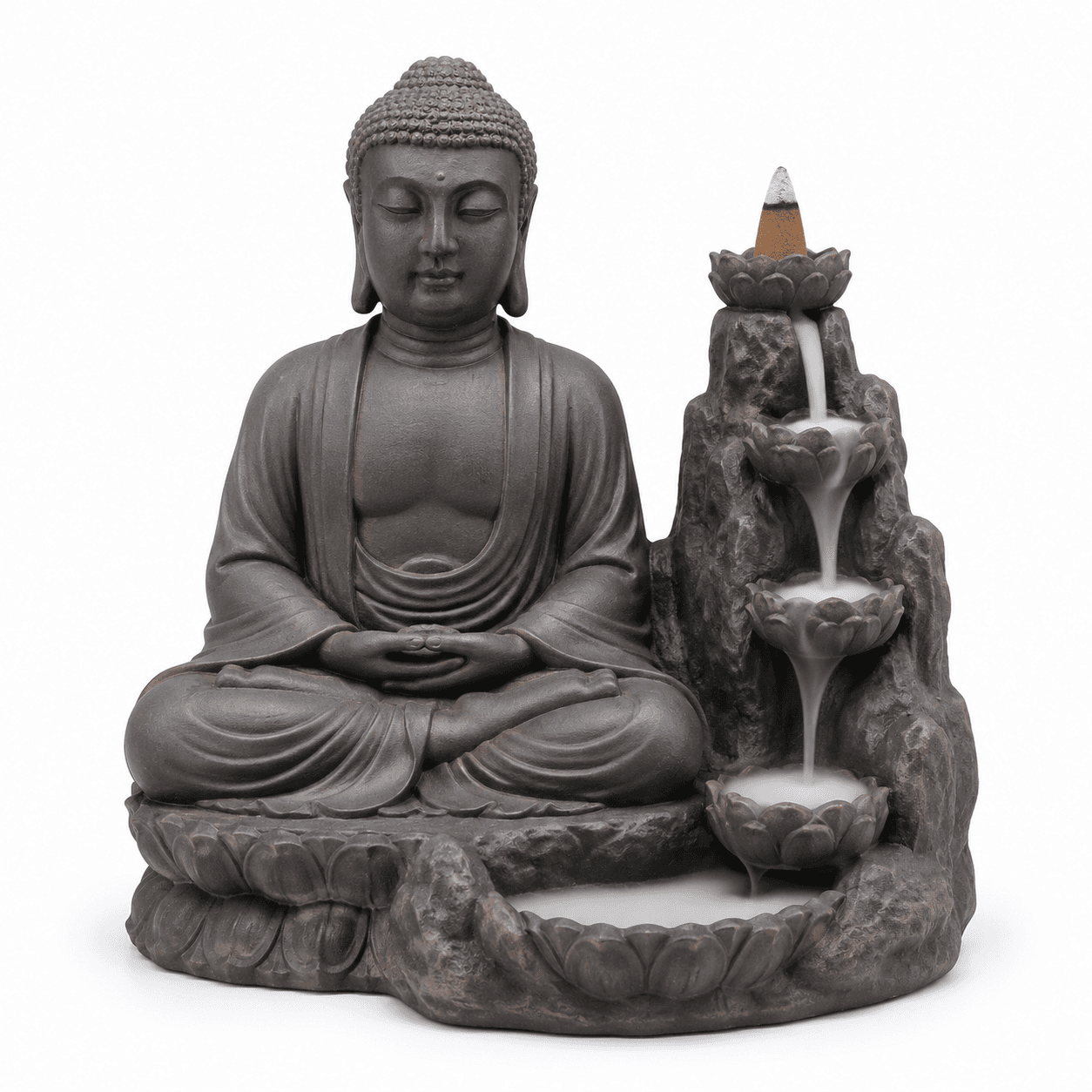Kelikuli Zen Buddha Statue Incense Burner & Mini Sand Garden Decor — image 16