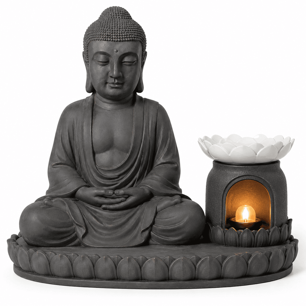 Kelikuli Zen Buddha Statue Incense Burner & Mini Sand Garden Decor — image 17