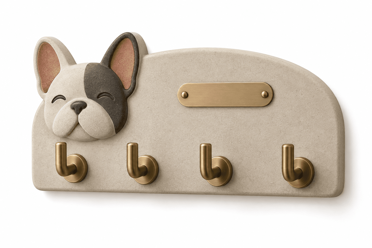 Kelikuli Pet Wall Hooks & Leash Organizer - Resin Dog Coat Rack