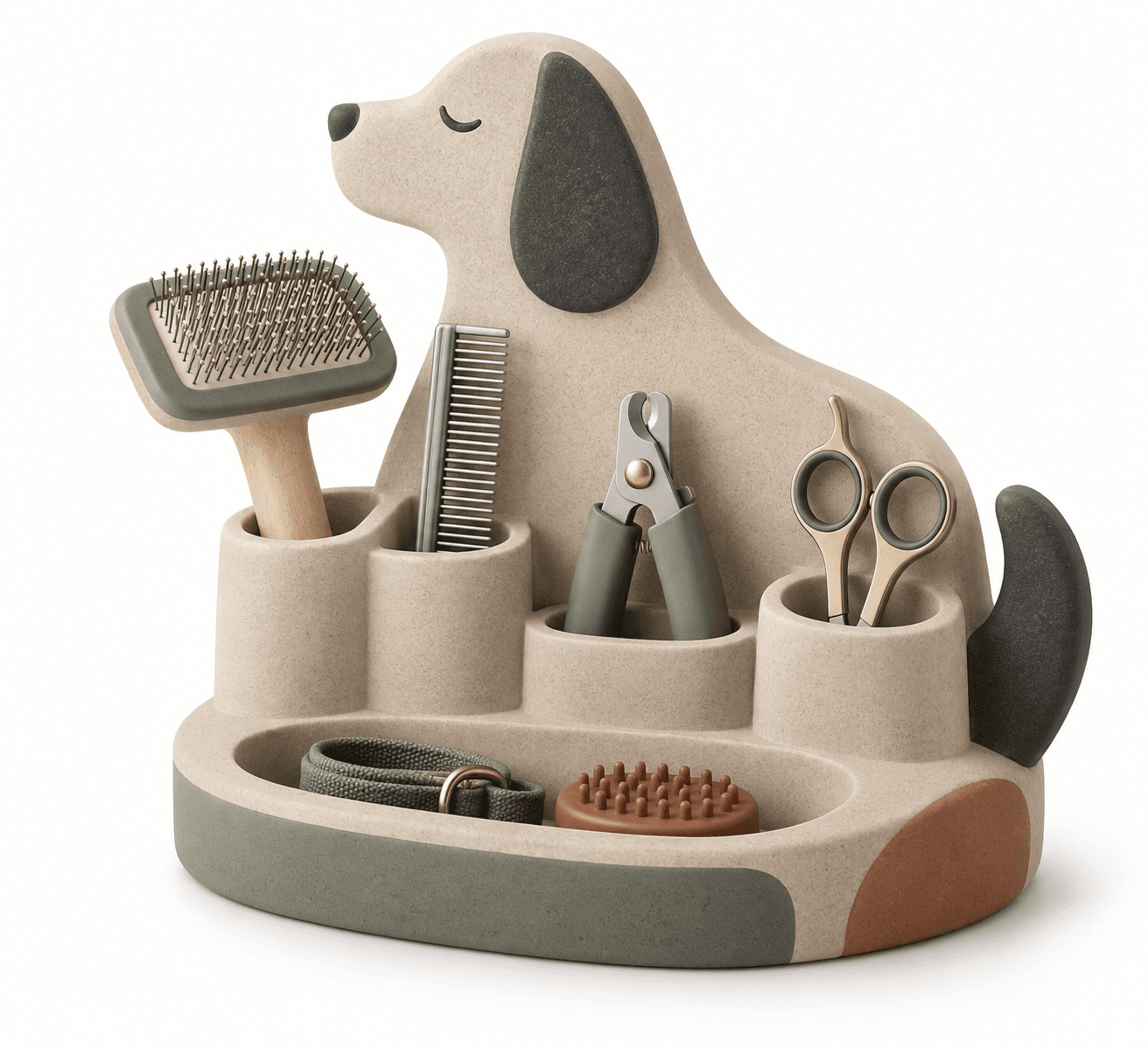 Kelikuli Pet Wall Hooks & Leash Organizer - Resin Dog Coat Rack — image 3