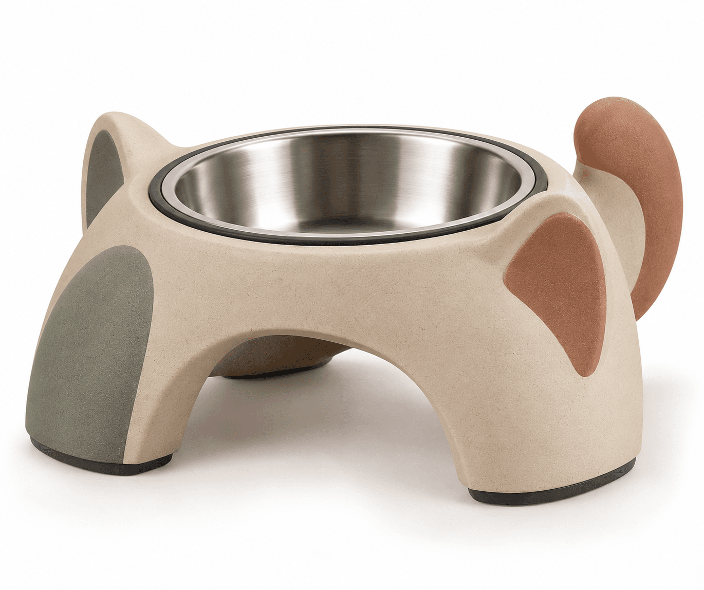 Kelikuli Raised Pet Bowl with Removable Stainless Steel Liner