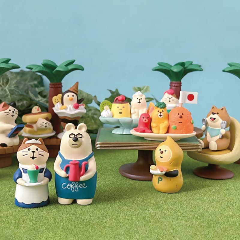Custom Resin Japanese Zakka Miniature Figurines Kawaii Cafe Desk Decor