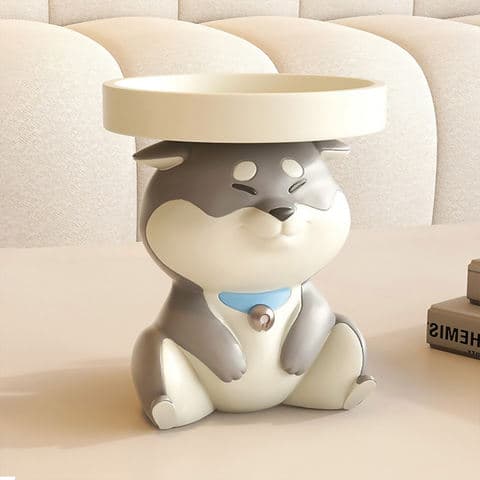 Resin Shiba Inu Money Box Cute Coin Bank Jewelry Organizer Desk Storage Essential Adorable Home Decor Accessory