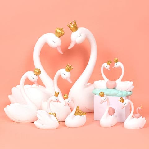 Home Decor Lovers Swan Nordic Light Accessories Ornament Room Decor Gift Sets an Artisan Home Accent with Timeless Style