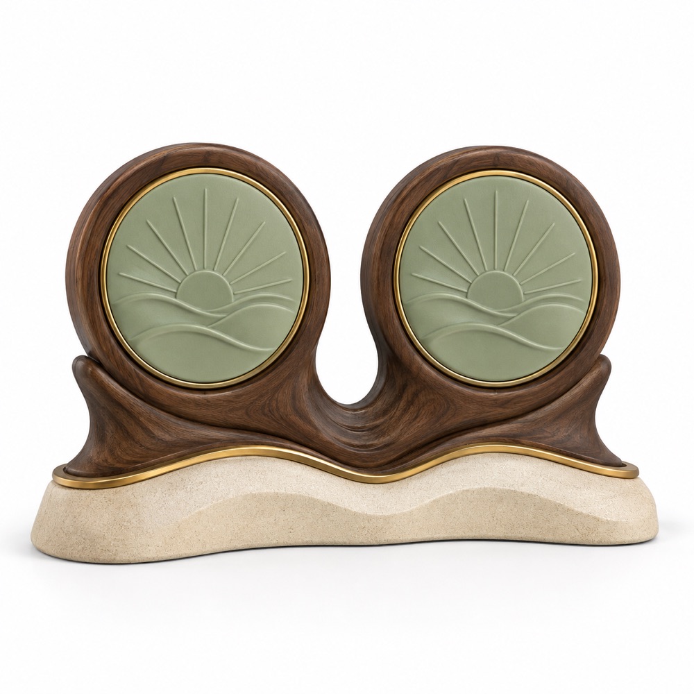 Kelikuli's new custom resin and wood pet memorial display collection, six modular designs